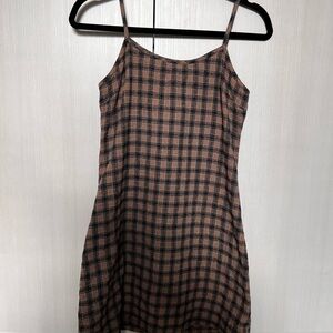 Vintage 90s flannel mini dress